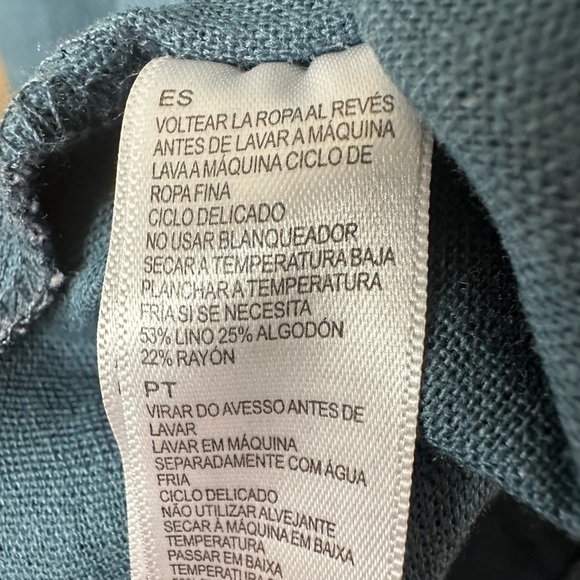 AMUSE V Neck Short Sleeves Denim Midi Dress BNWT - Picture 7 of 8